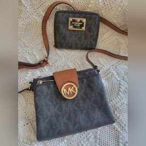 Michael Kors Crossbody And Wallet Bundle